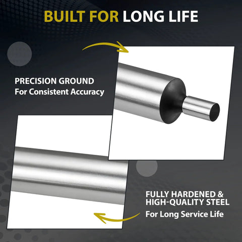 Double End Edge Finder and Center Finding Tool for Machinists Ultra Precision Edge Detection to Within 0.0001 Inches Smooth Ground Surfaces, hardened steel shank