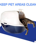 Sticky Adhesive Mats For Shoes And Equipment Wheels 24 By 36 Inch Heavy Duty Floor Mats Pack Of 150 Sheets Blue Great For Labs Homes Construction Sites And More Dust And Dirt Removal on cat litter box area