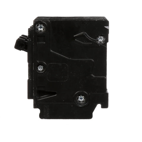 Side view of Q360 60 Amp Three Pole Type QP Circuit Breaker with 240V operation and Insta-Wire plug-in connections, 10,000 AIC rating