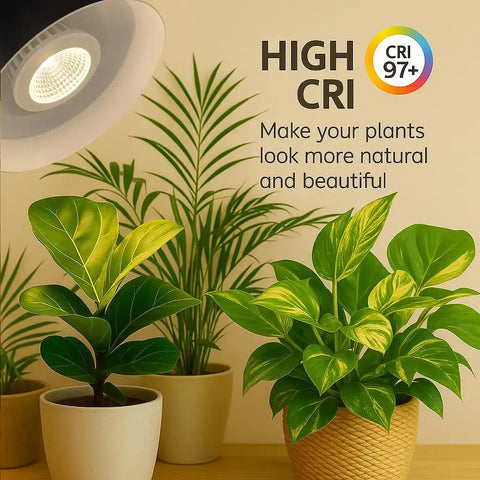 Full Spectrum Hanging Grow Light With No Fuss Timer For Indoor Plants, 20W Pendant Lighting, 15ft Power Cord, Ideal For Tall Houseplants, Greenhouse, Garden And Flowers