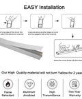 Installation guide for Bulk 10 Pack 6.6ft U Shape LED Aluminum Channel System With Milky Cover End Caps and Mounting Clips