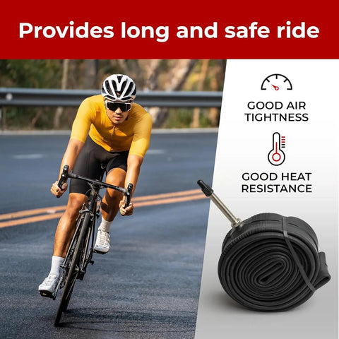 27.5 Inch Bike Inner Tubes Fit 2.1 To 2.35 Width With 48mm Presta Valve For MTB Road Hybrid Bikes Pack Of 2 Durable Tubes