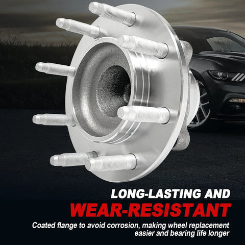 Pair Front Wheel Bearing Hub Assembly For Express 2500 3500 And Savana 2500 3500 Vans 2003 To 2017 8 Lug With ABS