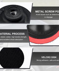 Glass Polishing Kit For Scratch Removal With 100g Cerium Oxide Powder, Felt Buffing Pads, Wool Buffing Wheels, material details.
