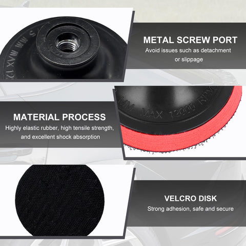 Glass Polishing Kit For Scratch Removal With 100g Cerium Oxide Powder, Felt Buffing Pads, Wool Buffing Wheels, material details.