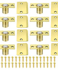 Magnetic Door Ball Catch 8 Pack For Top Of Doors And Invisible Cabinets Adjustable Closet Magnetic Door Latch With Stainless Steel Screws Gold Finish