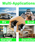 4 Pack Heavy Duty Folding Brackets With 0 90 180 Degree Self Lock Hinges for RVs, boats, garages, and dormitories