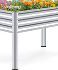 Heavy Duty Raised Garden Bed With Legs 48 By 24 By 32 Inches Galvanized Elevated Planter Box For Backyard Patio Or Balcony Holds Up To 400 Lbs