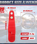 Amazon Honoson 20-pack red heavy tension snap release clips with key rings for trolling and downrigger fishing