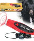 Bear Deterrent 120dB Air Horn With Compass And Thermometer For Hiking And Camping Safety Self Defense Tool to Deter Bears