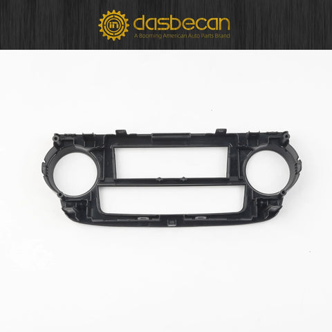 Front view of black Dasbecan AC control panel center dash vent trim for Honda CR-V 2007–2011, manual A/C