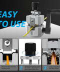 Heavy Duty Manual Wire Stripper Machine For 0.08 To 1 Inch Wires showing ease of use with drill attachment option