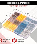 Heavy Duty Self Drilling Drywall Anchors And Screws Zinc Metal Wall Plugs That Grip Tight For No Sweat Setup Durable Self Tapping Design With Solid Fifty Pound Load Capacity 270 Piece Diy Home Fix Kit in a plastic storage box.