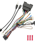 44Pin Android Car Stereo Wiring Harness Kit For Chevrolet Malibu Trax Cruze Aveo Orlando 2012 2016 16Pin ISO Connector With Factory USB Adapter Antenna Cable No Canbus AMP Function