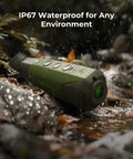 Thermal Imaging Monocular For Night Hunting With 256x192 IR, 50Hz Refresh, 13mm Lens, 5000mAh Battery, IP67 Waterproof, Wireless Connection in waterproof setting