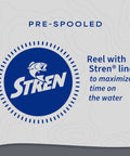 Pre-spooled reel with Stren line for the Excursion 6 Spin Cast Reel For Everyday Freshwater Bass Fishing.