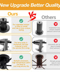 Comparison chart showing Six Light Sputnik Ceiling Light Dope Matte Black Semi Flush Mount Edison Chandelier Industrial Farmhouse Fixture