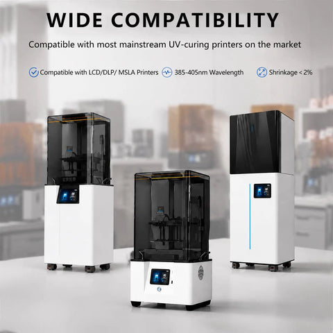 Next Level Tough Uv Resin For 3D Printers Heat Post Cure Formula Heavy Duty 405Nm Compatible With Lcd Dlp Msla Machines Built Rock Solid For Daily Fabrication Jobs Full Kilogram