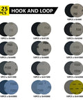 Pro Grade 3 Inch Sanding Disc Polishing Kit with grit labels from 60 to 10000, 125 discs for headlight restoration and multi-material use