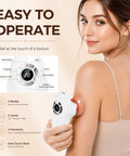 Woman using 4 In 1 Body Sculpting Machine For Cellulite Reduction And Stretch Mark Reduction Anti Cellulite Massage Tool With Lymphatic Drainage