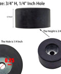 8 Piece Anti Vibration Rubber Feet Kit For Air Compressors Generators And Pressure Washers Isolation Pads Replaces 192310GS close-up