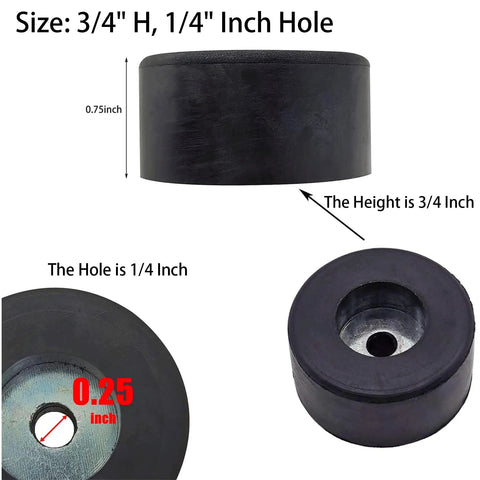 8 Piece Anti Vibration Rubber Feet Kit For Air Compressors Generators And Pressure Washers Isolation Pads Replaces 192310GS close-up
