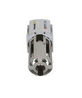 High Flow One Quarter Inch NPT Compressed Air Particulate Filter, 5 Micron Element, Poly Bowl With Guard, front view