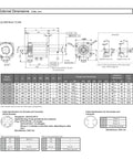 CHUNYE 850W SGMGV-09ADC61 servo motor technical drawing with front and side views and external dimensions