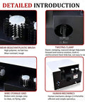 High Speed Cable Wire Twister For Single Station Use showing wear-resistant plastic brush and twisting clamp details.
