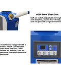 Heavy Hitter 220V Industrial Air Conditioner showing adjustable air outlet and control panel for quick setup and operation.