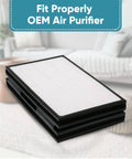 Replacement Particle Filter For Pro M L XL Air Purifiers With Ninety Nine Point Nine Seven Percent HEPA Capture For Smoke Dust