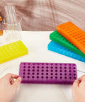 Polypropylene Microcentrifuge Tube Rack Set, 60 Well Double Panel Holder For Chemistry Lab And PCR in five colors