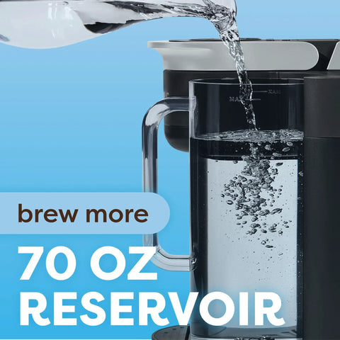 Your Go To Single Serve Coffee Maker For Hot Or Iced Brews, QuickChill And MultiStream Tech Delivers Cold Coffee In Minutes, 70 oz reservoir