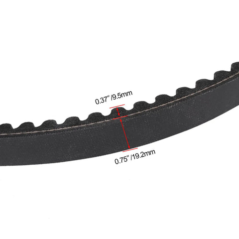 Go Kart Drive Belt 37x98 Replacement Fits Murray Comet 203597 203597A 10042 Asymmetrical Belt Three Quarters Inch by Thirty Five and Three Eighths Inches for 30 Series Go Kart Clutches Smooth Power Transfer