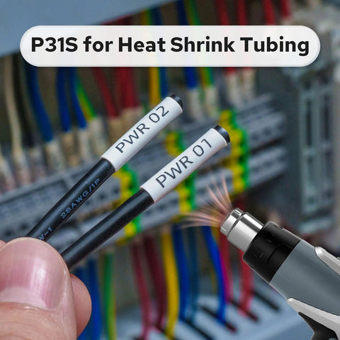 Top Tier Portable Bluetooth Label Maker And Wireless Printer Hella Tough For Serious Wire Cable Tagging illuminating heat shrink tubing labels.