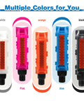 Kid Friendly 1/2 Inch Thread Universal Lightweight Non Slip Nylon Flat Pedals in multiple colors, showcasing front view.