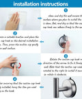 Installation guide for Heavy Duty 4 Pack Suction Cup Hooks Brushed Nickel For Shower And Bathroom Removable Stainless Steel Wall Hooks
