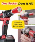 Go To Socket Tool With Drill Adapter For Nuts Bolts And More Turns Steel Rods Into Any Shape Works With Socket Wrenches And Power Drills