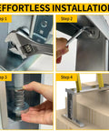 Step-by-step installation of Stair Leveler Ladder Stabilizer With No Fuss Quick Adjust Adjustable 9.7 To 17.6 Inch Range Supports Up To 500 Lbs