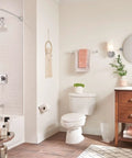 Bathroom with modern decor and 22 Inch By 22 Inch Frameless Pivoting Tilting Chrome Bathroom Mirror Nail Your Best Angle Every Time With Super Reflective Finish And No Sweat Easy Install For Any Decor above the vanity.