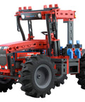 Six Vehicle Pneumatics Building Kit For Hands On STEM Fun Dope German Made Quality Blocks With Compressor Cylinders And Exhaust Throttles Build Six Different Cars For Expert Builders And Creative Problem Solvers red pneumatic tractor model with large tires