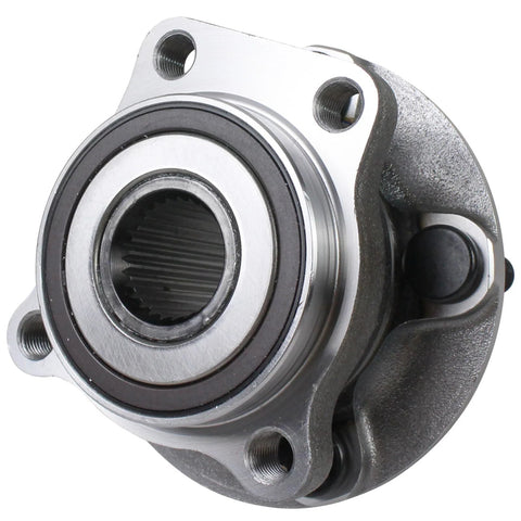 Front view of the Front Wheel Hub And Bearing Assembly Pair 513220 for Subaru Outback and Legacy 2005 to 2014 with ABS