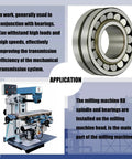 Rock Solid R8 Milling Machine Spindle Shaft With Precision Splines And Heavy Duty Sealed Bearings Complete 545mm Replacement Kit, with bearings and mill.