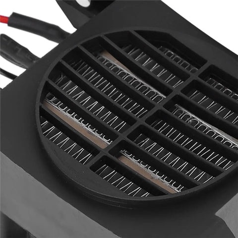 Top Shelf 220 Volt 300 Watt Electric Ceramic Ptc Air Heater With Built In Fan And Smart Thermostatic Control heat exchanger detail view.