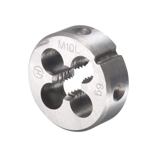 M10 X 1.5 Left Hand Tap And Die Set For Rethreading Damaged Threads Round Threading Die Kit close-up view