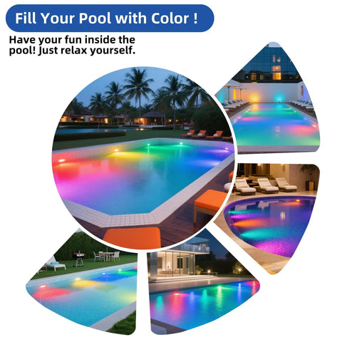 Color Changing LED Pool Light Bulb For Inground Pools 120V 40W Waterproof Submersible Replacement For 500W Pentair And Hayward Fixtures