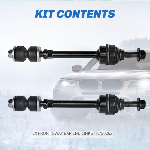 Front Sway Bar End Link Kit For Dodge Dakota 2005 2010, Mitsubishi Raider 2006 2009, And Ram Dakota 2011, K750263 pair