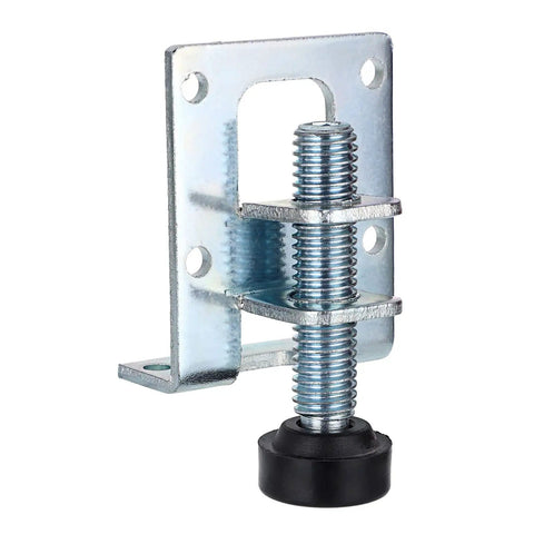 Beefy Heavy Duty L Shaped Furniture Leveling Feet With Brackets Adjustable Table And Cabinet Levelers M10 Thread Up To About One Inch Height 4 Pack Includes Screws And Hex Wrench For Workbenches Wardrobes And Shelves