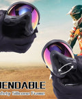 Two Pack ATV Dirt Bike Goggles For Snow Skiing And Off Road Riding Dope Windproof Waterproof Motocross Goggles With Thick Foam Anti Fog Lenses Adjustable Strap Suitable For Adults And Kids Protective Gear For Trail And Racing shown with bendable silicone frame