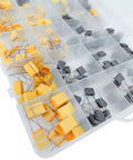 240 Piece Film Box Capacitor Kit With 24 Values Polyester Box Capacitors From 1nF To 1uF MKT PET 63V-100V For DIY Electronics
